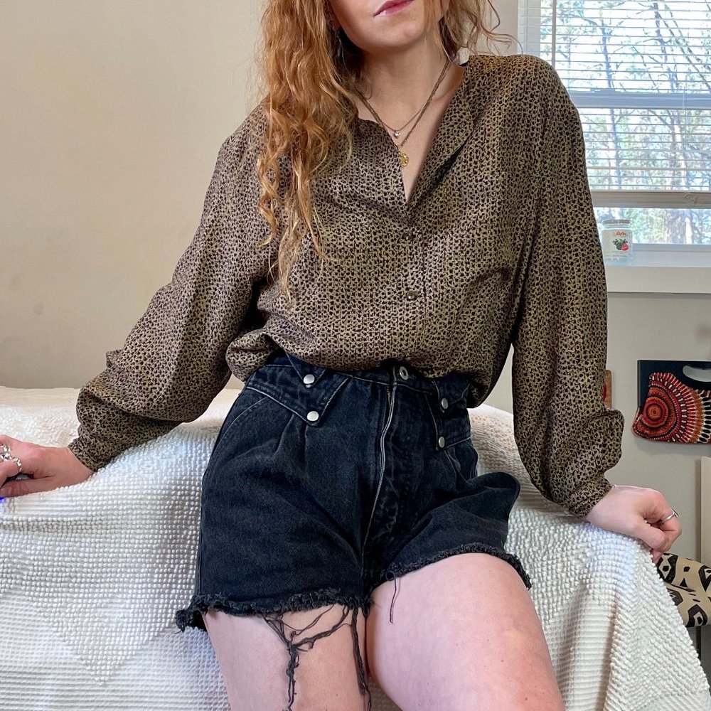 Vintage Anne Klein II Silk Blouse sz 8